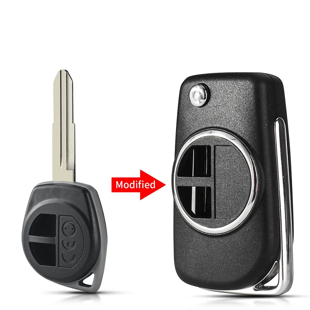 

KEYYOU, складной модифицированный ключ для Suzuki Swift grand Vitara Alto SX4, корпус ключа с дистанционным управлением, фотоэлемент HU133R/SZ11R, лезвие, автомобильные аксессуары