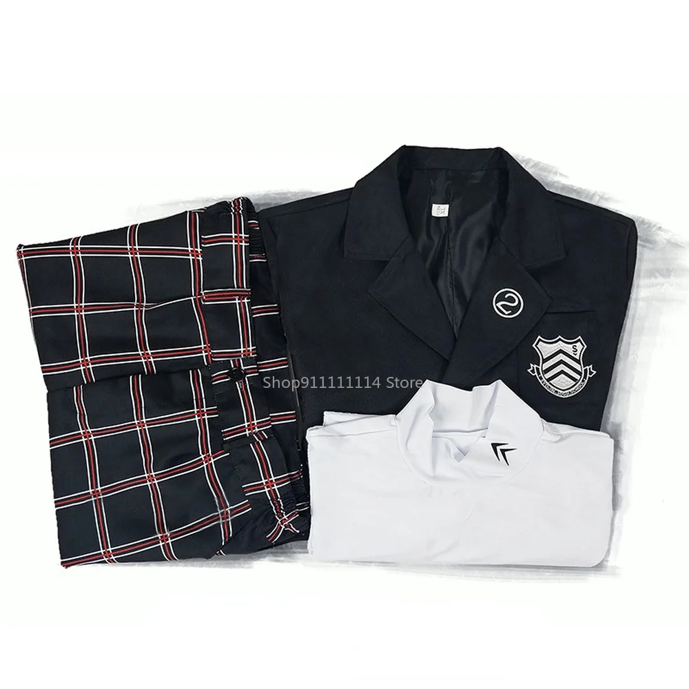 Костюм для косплея аниме Persona 5 униформа мужчин и женщин школы студента P5 пальто