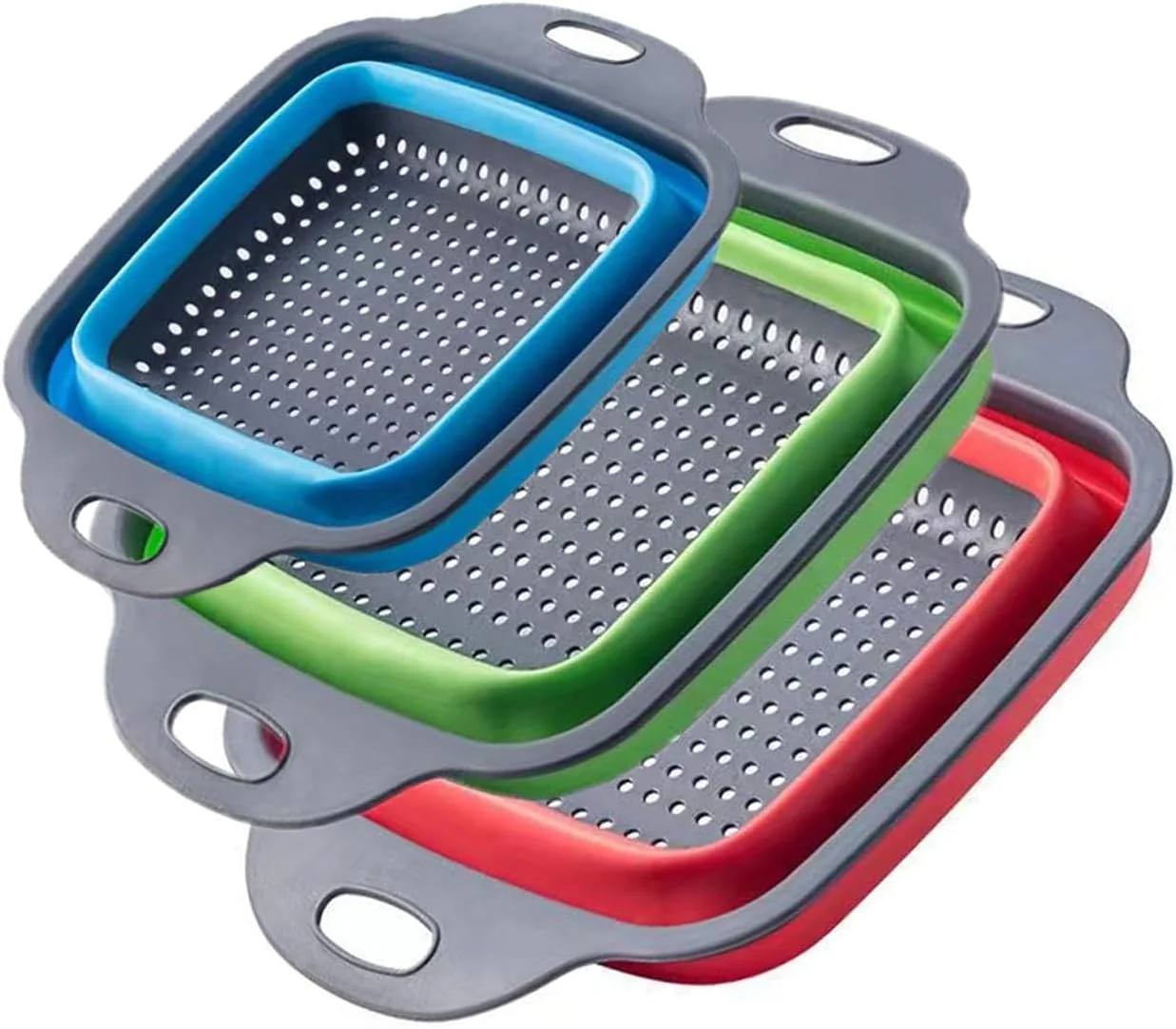 

Складной силиконовый дуршлаг