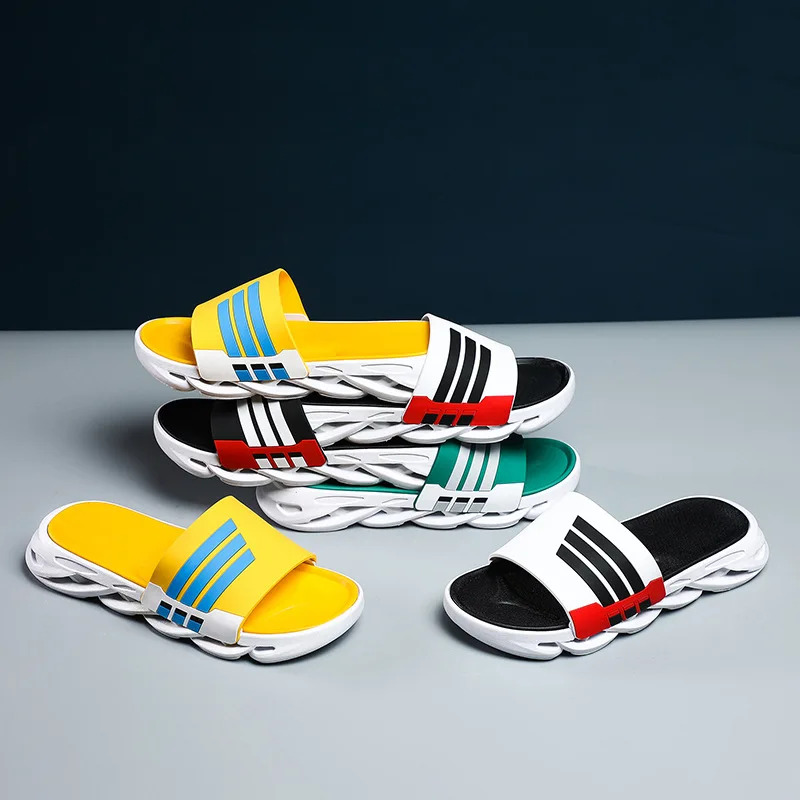 Сланцы для мужчин и женщин пляжные сандалии на толстой платформе Нескользящие