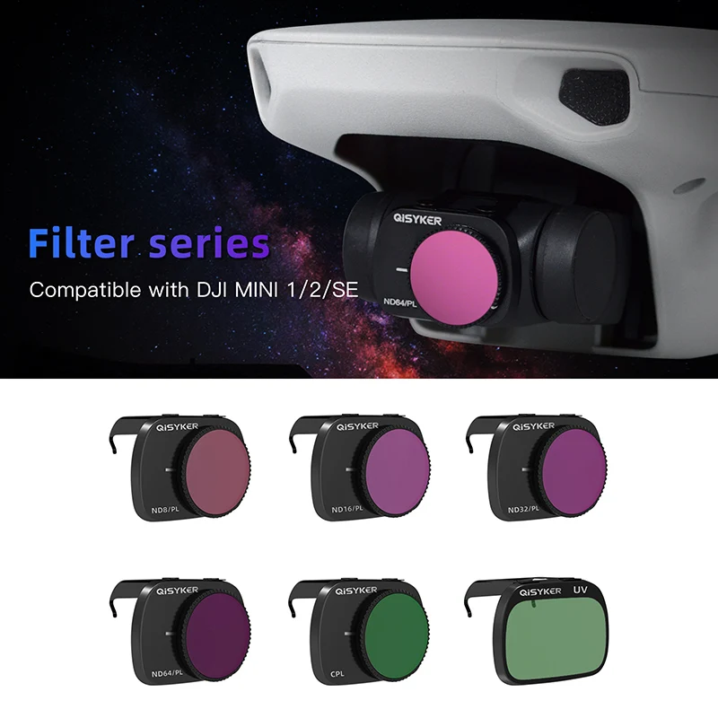 

6pcs ND/PL Filters UV CPL ND8-PL ND16-PL ND32-PL ND64-PL Oil-proof Anti-Fog Filters lens for Dji Mavic Mini /mini SE /mini 2