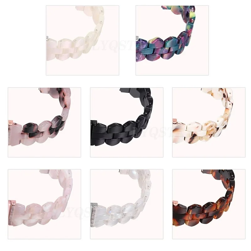 

20mm Resin Watchband Strap For Xiaomi Huami Amazfit GTS 3 Mini 2 4 2e Bip U 3 Pro Watch Band Amazfit GTR 42mm Women's Bracelet