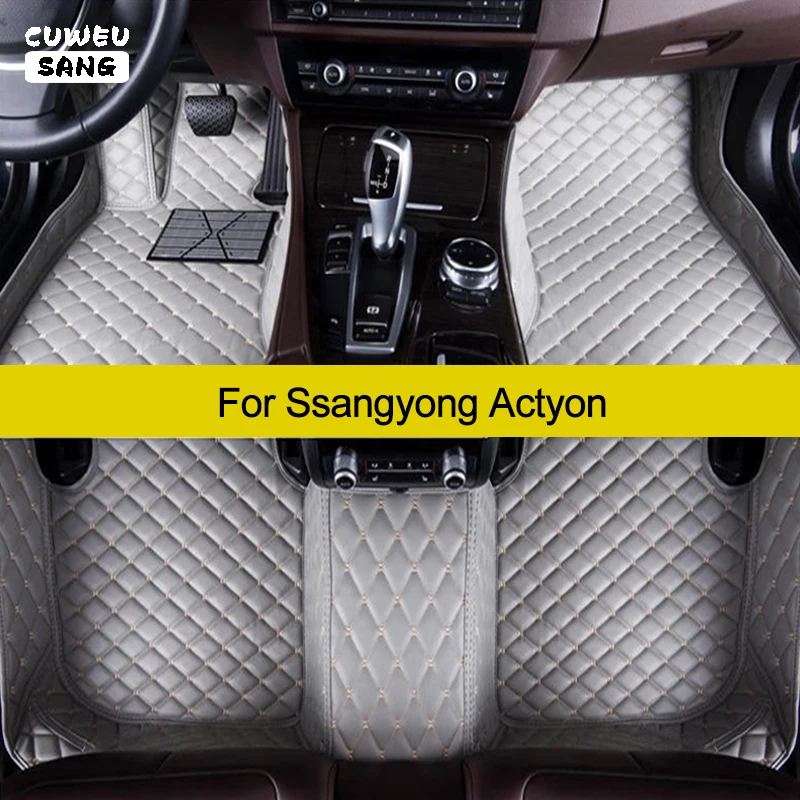Автомобильные коврики CUWEUSANG на заказ для Ssangyong Actyon 2005-2022 автомобильные Аксессуары