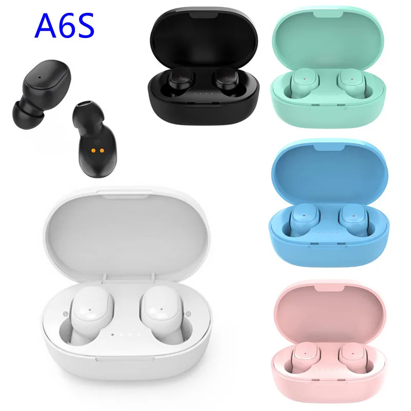 A6s TWS басовая гарнитура Беспроводные наушники спортивные мини стерео