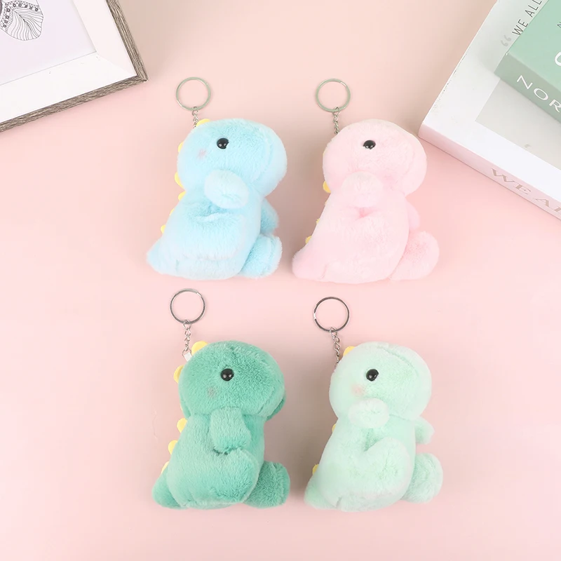 Милый динозавр плюшевая игрушка мультяшное животное подвеска мягкая кукла