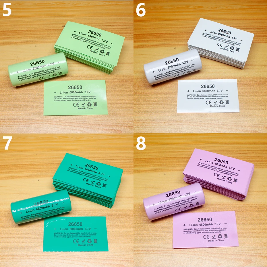 100 шт./партия термоусадочные трубки из ПВХ