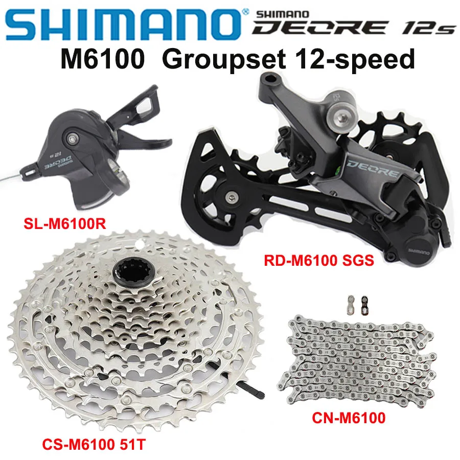 Переключатель передач SHIMANO DEORE M6100 12S задний переключатель для горного велосипеда