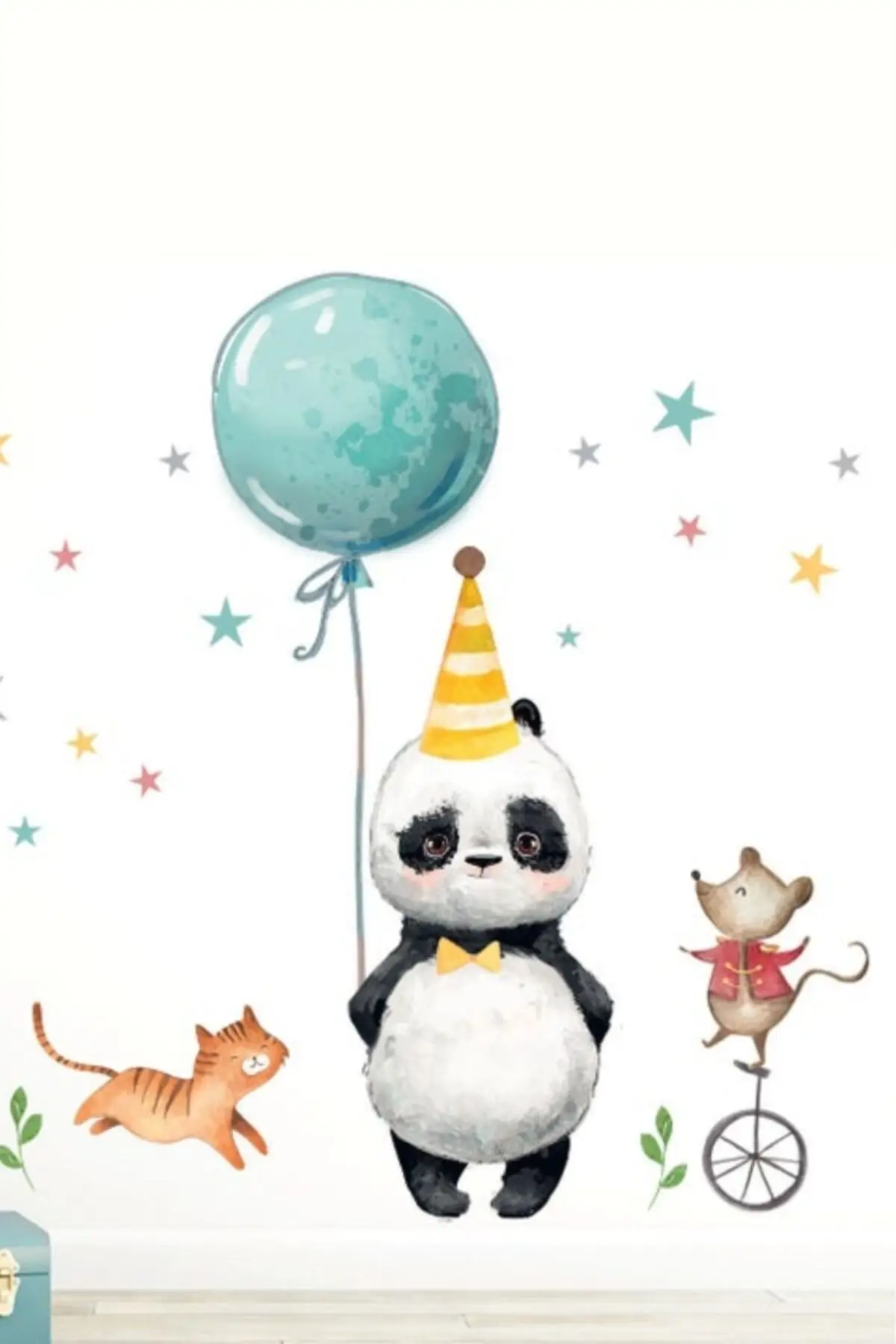 

60x100 см Милая панда для детской комнаты настенная клейкая ПВХ фольга домашний Декор Аксессуары самоклеящиеся обои для детской комнаты для д...