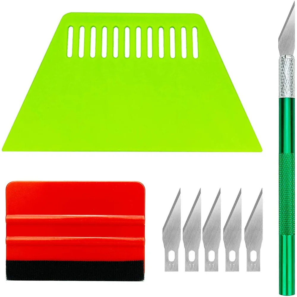 

8pcs Set Home Improvement Wallpaper Tool Kit Knife Scraper Handle Craft Seam Roller Wallpaper Tools DIY Pottery Making Tools
