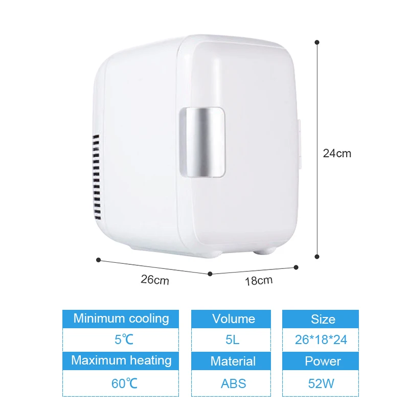 Портативный мини-холодильник на 4 л Многофункциональный компактный холодильник