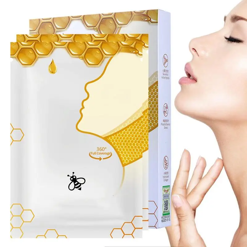 

5pcs Neck Masque Collagen Firming Whitening Masque Beauty Moisturizing Neck Skin Care