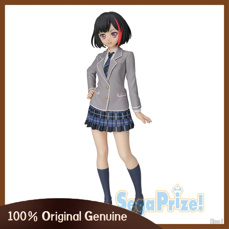 

Anime SEGA Anime BanG Dream Mitake Ran School Uniform PVC Action Figure 100% Original Genuine Collection Model Doll Toys