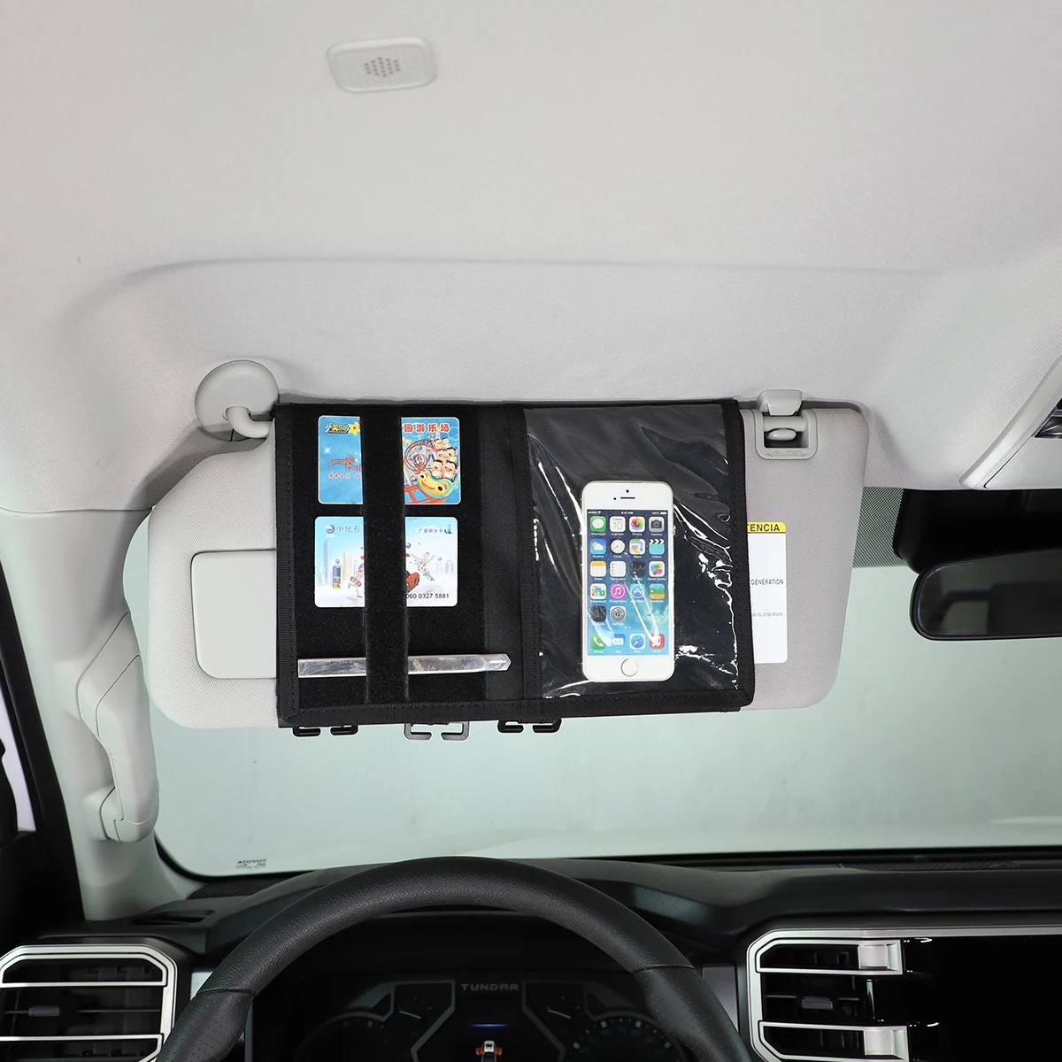 Для Toyota Tantu 2022-2023 оксфордская ткань черный Автомобильный солнцезащитный козырек