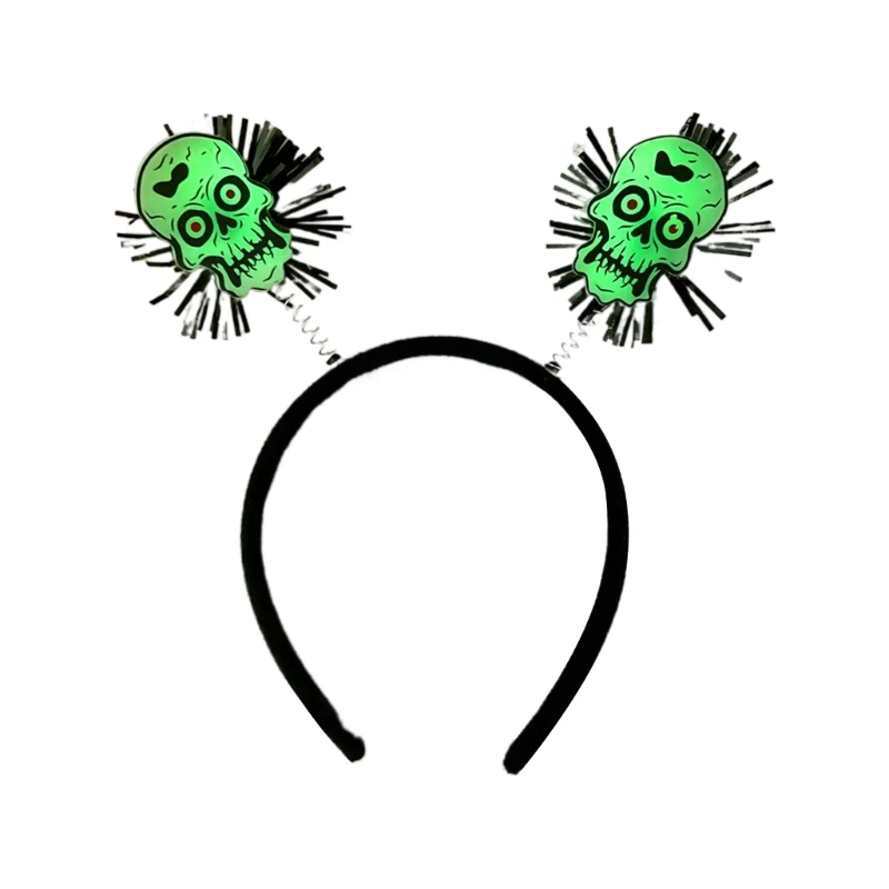 

Y166 Glow in Dark Halloween Headbands Headwear Glow in Dark Hair Hoop for Halloween Headpiece Fancy Dress Party Supplies