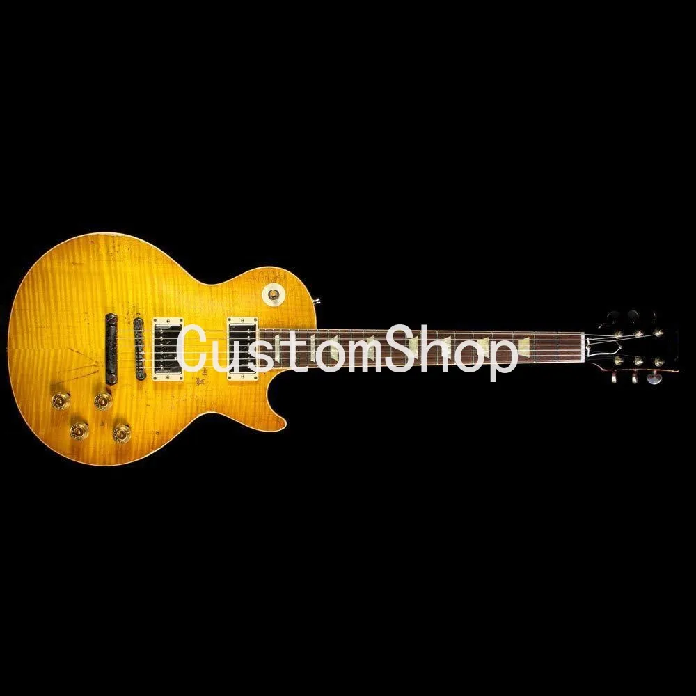 Пользовательский магазин Paul Kossoff 1959 реликтовая электрическая гитара из красного
