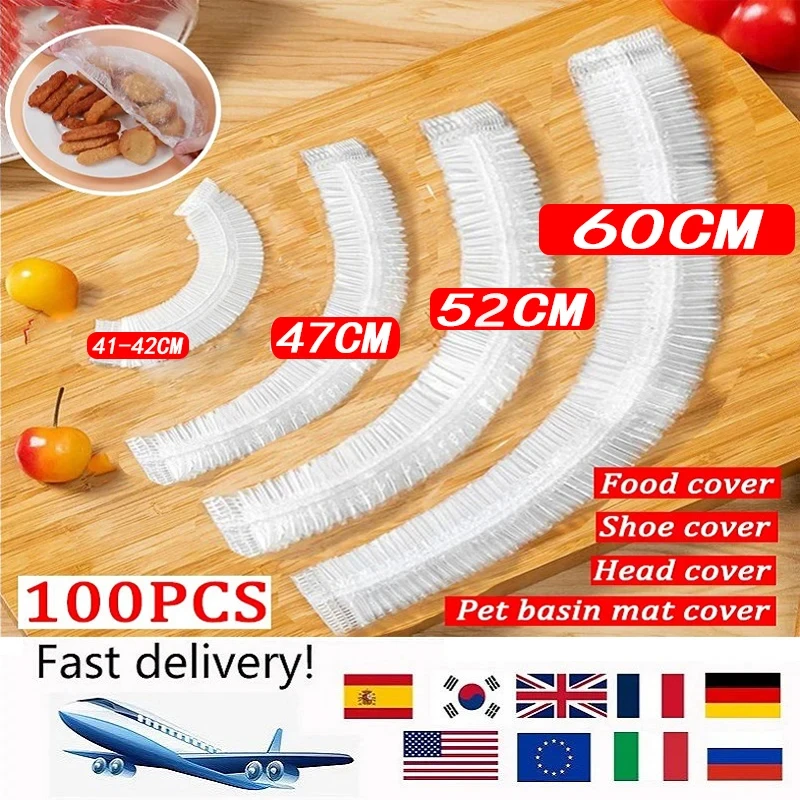 Одноразовая Крышка для пищевых продуктов кухни эластичный пластиковый пакет