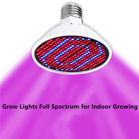 Фитолампа HZZKZZ красная и синяя, полный спектр, E27