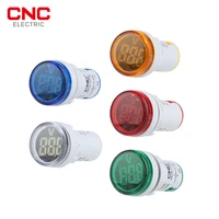 cnc mini digital voltmeter 22mm round ac 20 500v volt voltage tester meter monitor power led indicator pilot lamp light display