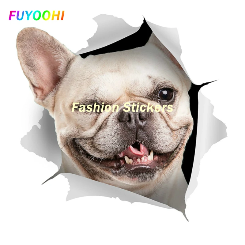 Внешние/защитные модные наклейки FUYOOHI Забавные 3D на автомобиль с изображением