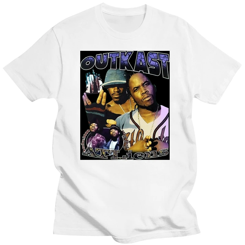 

Outkast T Shirt Hip Hop Rap Inspired Men s Short Sleeve Tee DMN Vintage Black