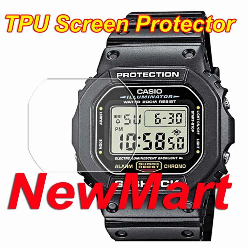 

3Pcs For GM-5600 GBX-100 GX-56 DW-5600 GMW-B5000 GW-B5600 GW- M5610 GBD-200 GD350 TPU Nano Screen Protector For Casio G Shock