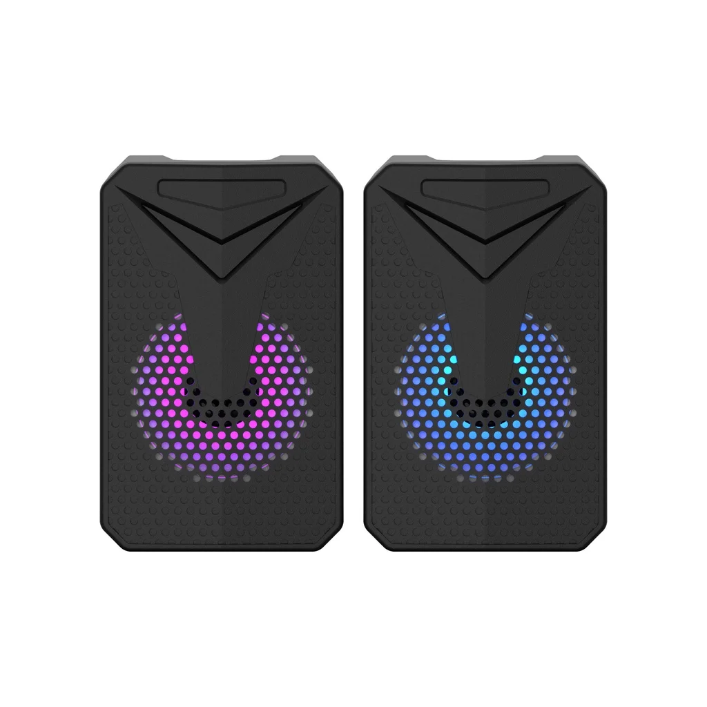 

PC Gaming Computer Sound Cax Speaker RGB Cold Breathing Light E-005