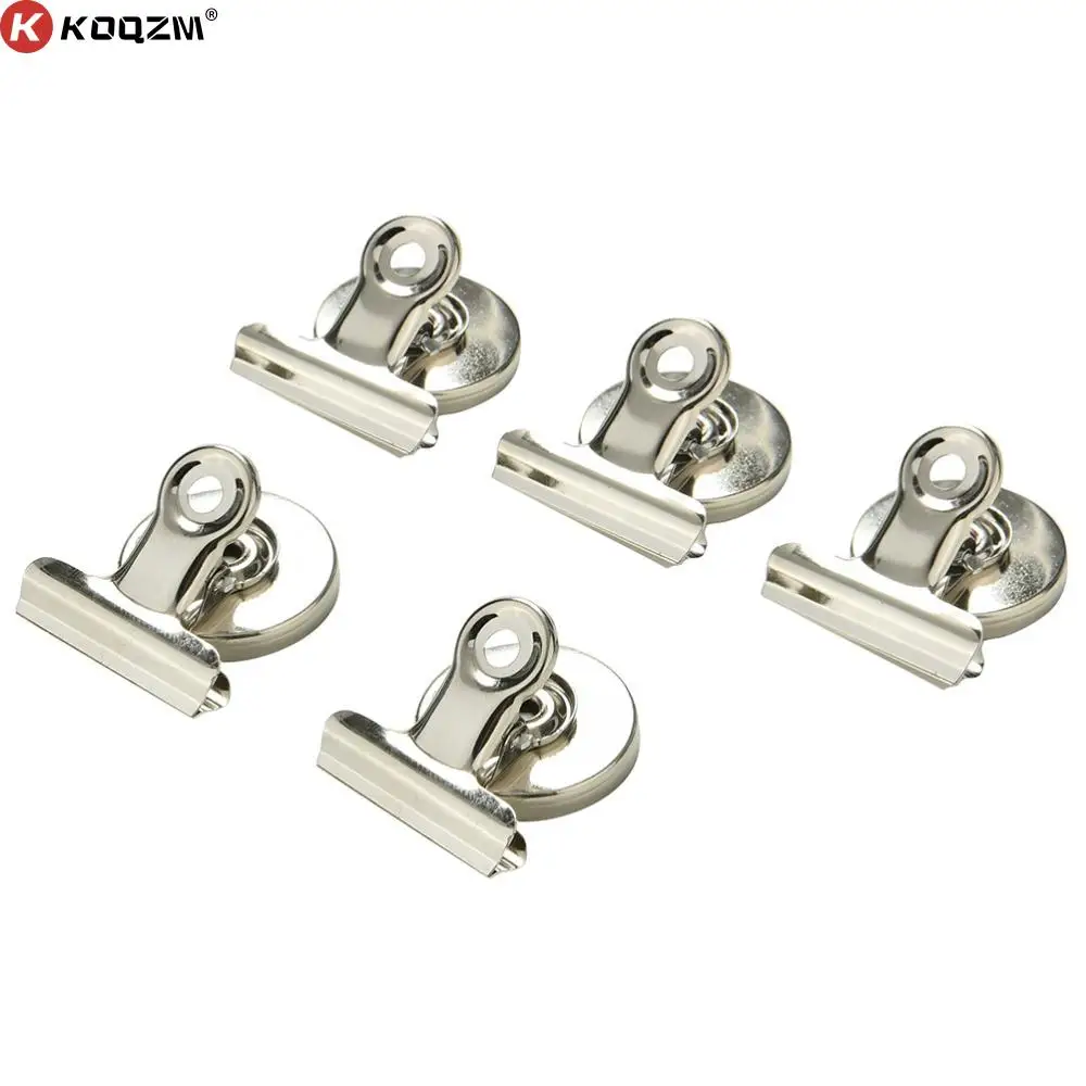 

5 шт. 3 см магнитный зажим магнитный держатель для записей и сообщений серебряный металлический зажим многофункциональные креативные Зажим...