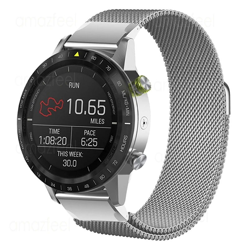 

Магнитная Петля для браслета Garmin Fenix 7, 7X, 7S, 6, 6X, 6S, 5, 5X, 5S, металлическая, 935, быстросъемная