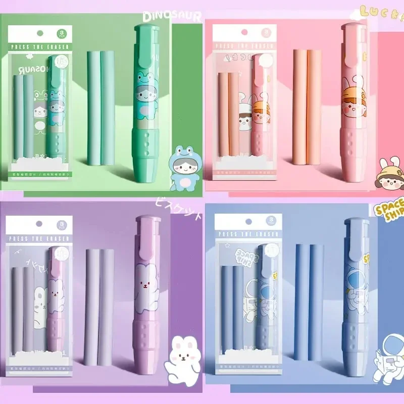 

4 комплекта выдвижных стирательных ластиков для рисования в офисе без крошек не оставляйте следов творческого типа