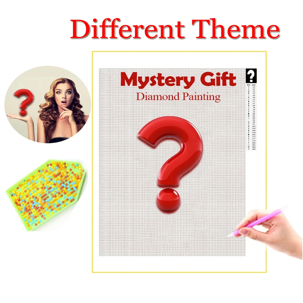 Mystery Gift Diamond Painting Surprise Gift Random Picture Diamond Embroidery Full Drill DIY Home Decor Childrens Gifts