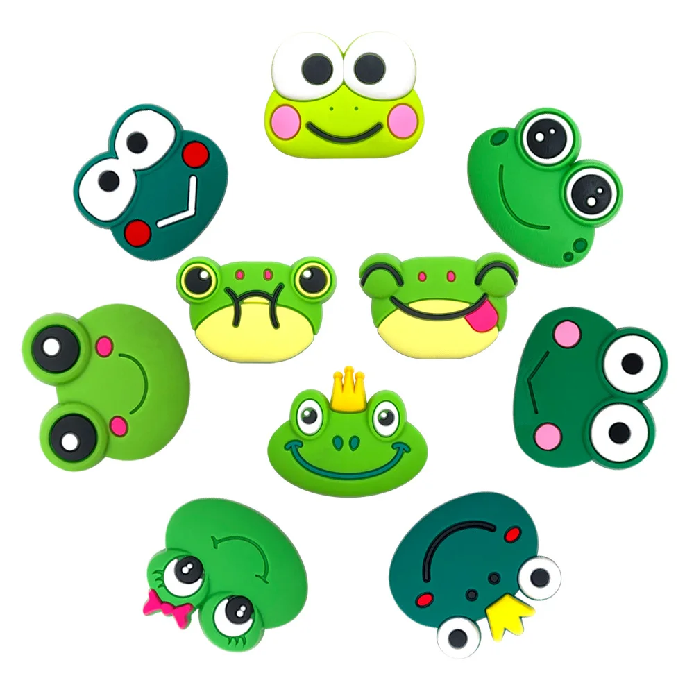 Декоративные пряжки-шармы серии «Лягушка» для обуви Crocs, аксессуары для сандалий, DIY, модные игрушки в стиле Y2K, аниме, мультфильмы, милые кавайные украшения (art.: 3920da0bd04ef) - 3920da0bd04ef