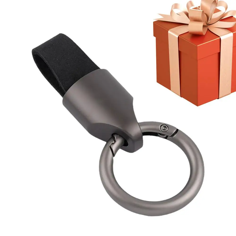 

Кожаный брелок для ключей, кожаный брелок для ключей для мужчин, держатель для ключей с металлическими брелоками, зажим для ключей, держатель для ключей, брелок для ключей