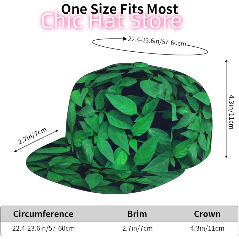 Мужская бейсболка Green Leaves Snapback в стиле хип-хоп, регулируемая шляпа дальнобойщика для мужчин и женщин (art.: 3920d3cf595f3) - 3920d3cf595f3