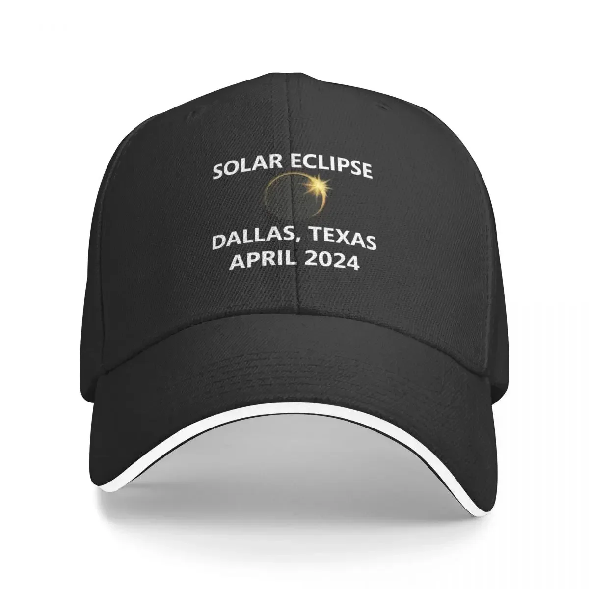 Total Solar Eclipse Dallas Texas TX 2024 футболка America City State Town подарочная бейсболка кепка на заказ