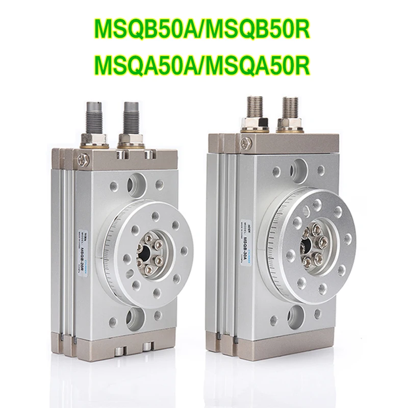 

Pneumatic Rotary Cylinder Swing Actuators MSQ SMC Type 90° 120° 180° MSQB MSQA MSQB50A MSQB50R Adjustable With Buffer Cushion