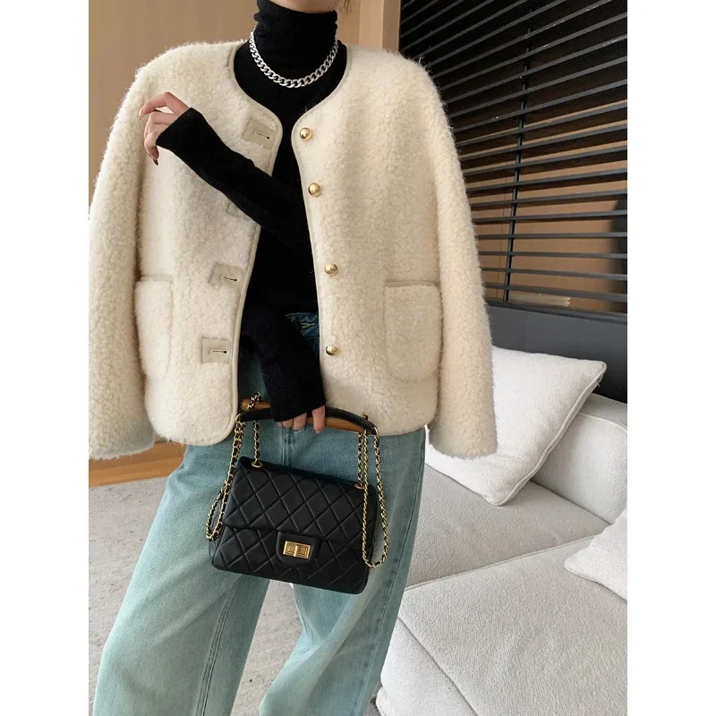 Французское высококачественное цельное бархатное пальто из искусственного меха