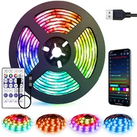 led strip lights rgbic ws2812b ir bluetooth control 1m 20m usb smart flexible lamp tape ribbon diode for living room party luces
