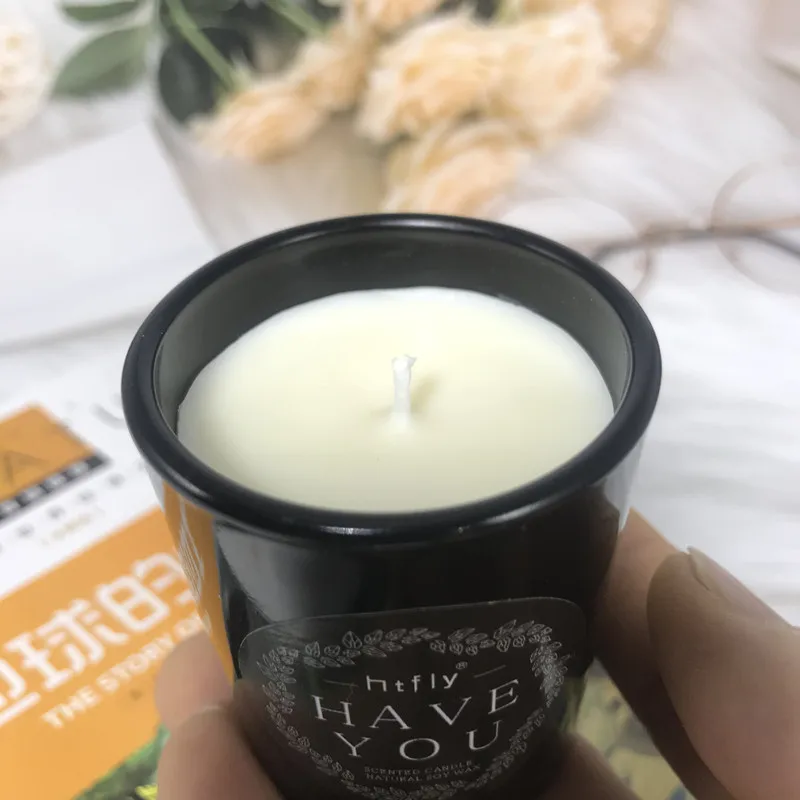 Ароматизированная свеча с ванилью из сандалового дерева 60 г соевые свечи