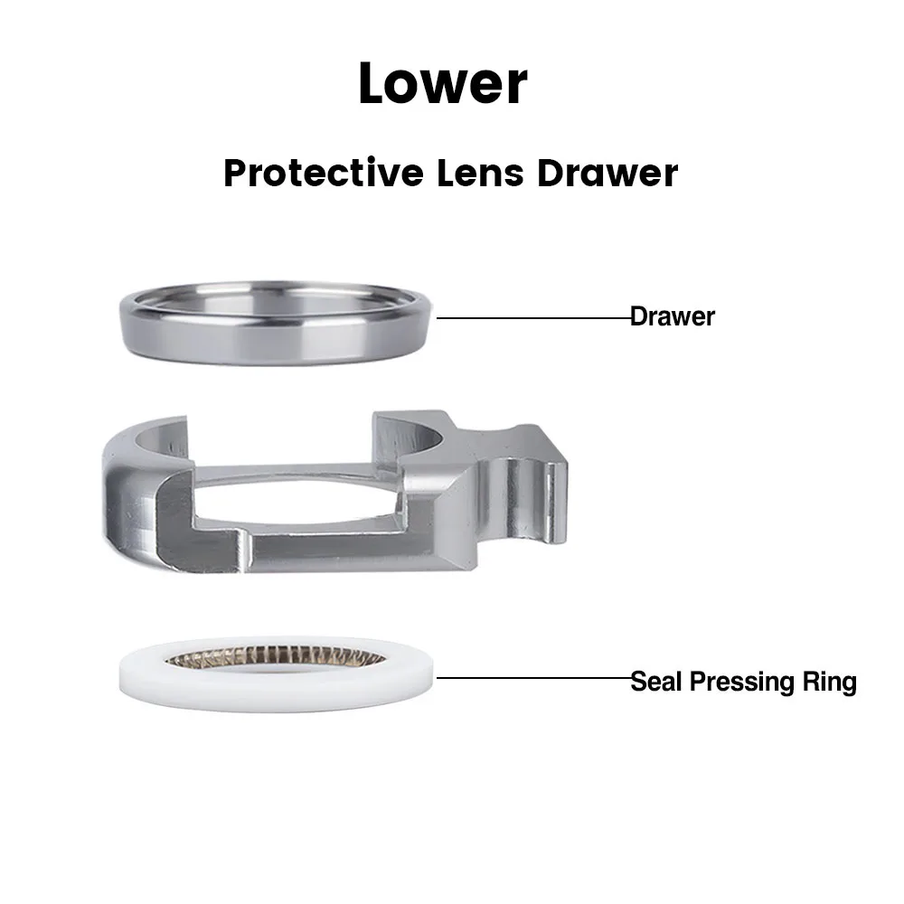 BT210 / 240S BM110 111 114 115 Волоконно - оптические лазеры с защитным ящиком линзы Raytools 37x7