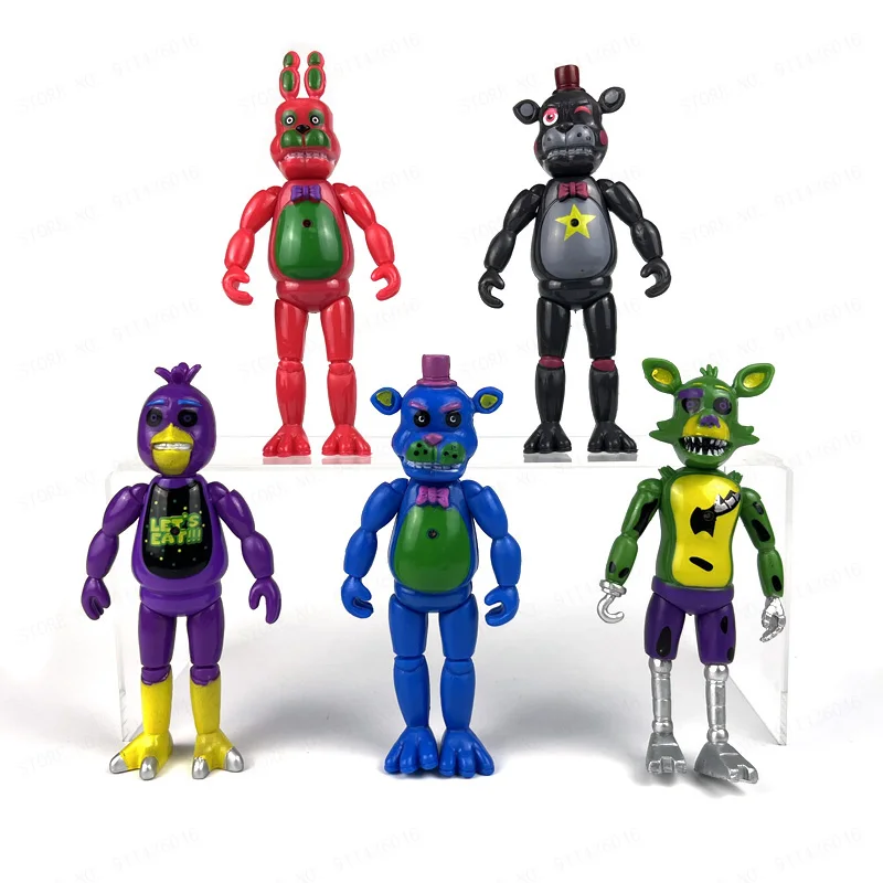 Аниме Fnaf пицца ресторан/серия безопасности игрушки модель Kawaii в сборе медведь