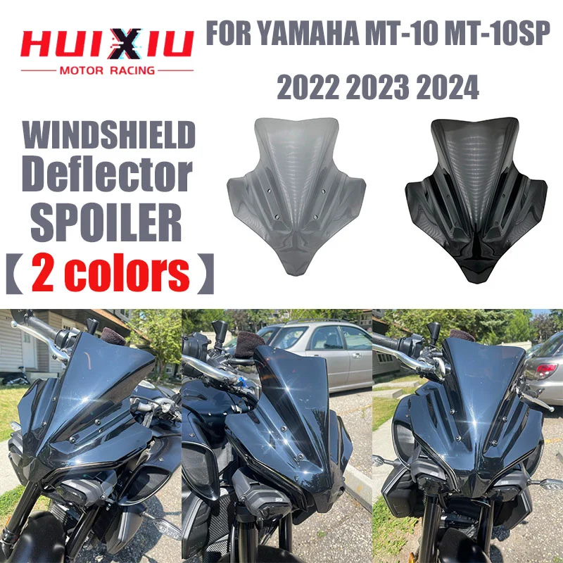 

For Yamaha New MT-10 SP MT10SP MT10 mt10 2022 2023 2024 windshield Spoiler Deflector Short windshield motorcycle windshield
