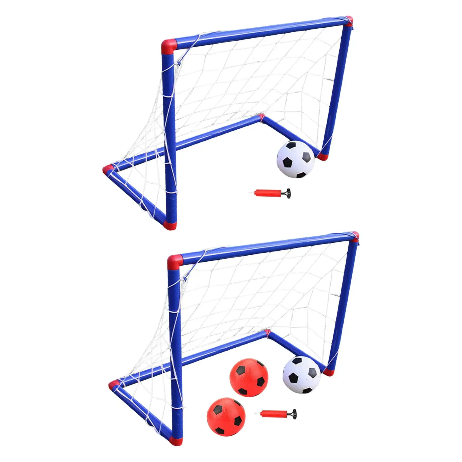 

Kids Soccer Goal for Backyard Portable Soccer Nets and Ball Football Goals for Beach Lawn Activities Outdoor Training Equipment