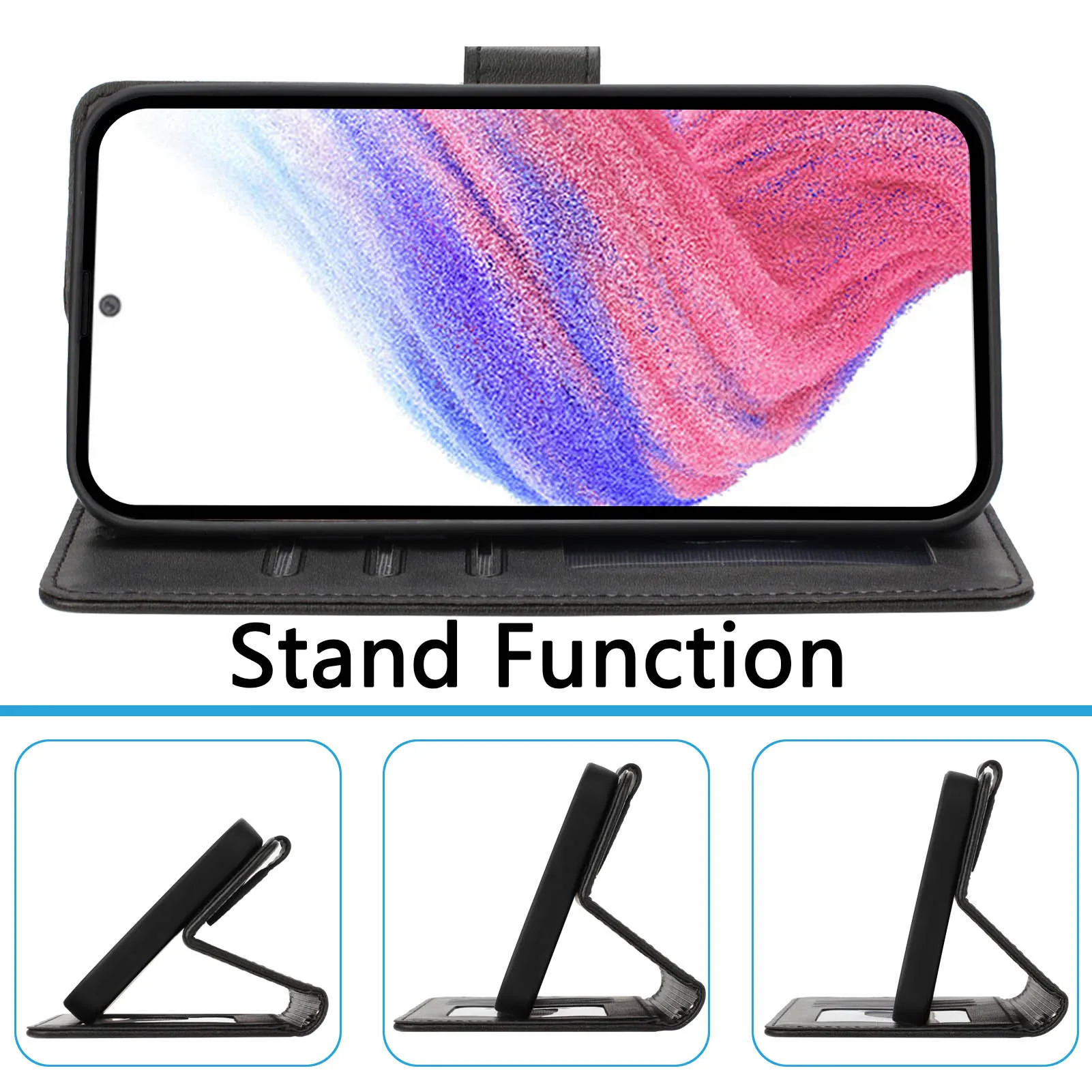 Фото Кожаный чехол-кошелек для Samsung Galaxy A91 A71 A51 A41 A31 A21s A21 A11 A01 A70s A70 A20s A20e A10e, задняя крышка для телефона №2