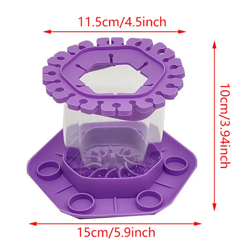 Палетка для мытья кистей с держателем инструмент очистки каллиграфия кисть