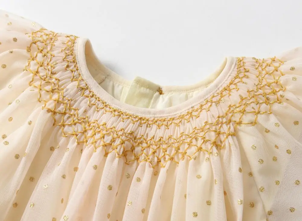 2025 летающее платье с рукавами для малышей однотонная эксклюзивная одежда