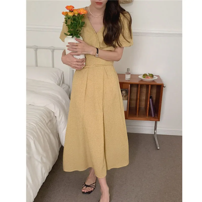 

Новинка 2022 шикарные женские летние длинные платья с высокой талией и французским цветочным принтом элегантный цельный розовый облегающий ...