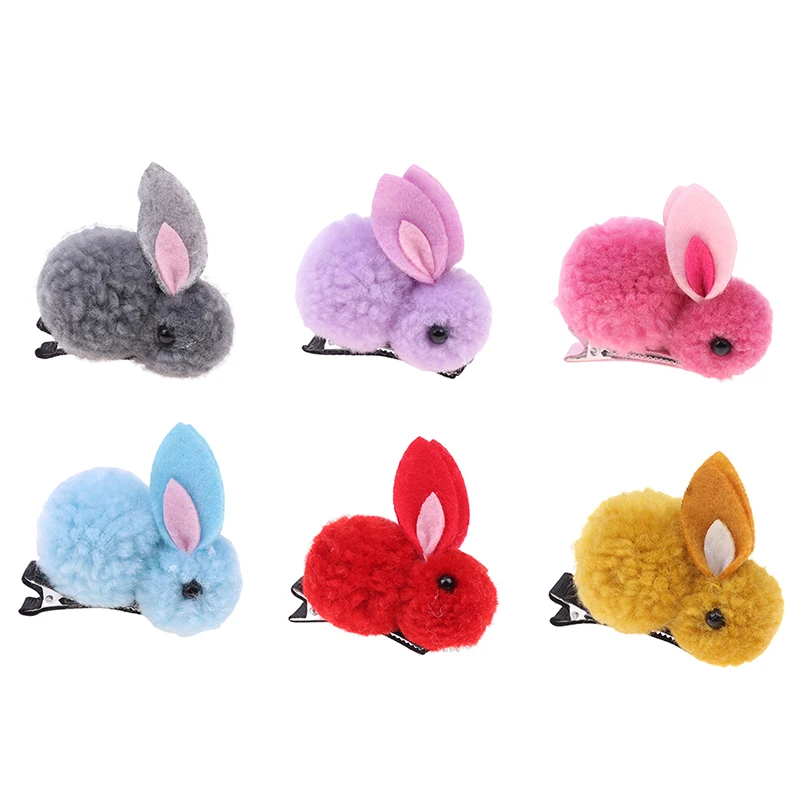 

Cute Plush Rabbit Hair Clip Hairpin Clip Gift Cute Hair Clip Decor Accessories for Thin Hair, Hold Hair Clip