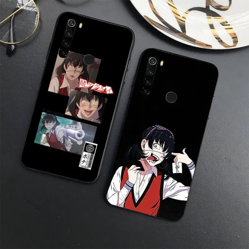 

Kakegurui Midari Ikishima anime Phone Case For Xiaomi Redmi note 7 8 9 11 t s 10 A pro lite funda shell coque cover