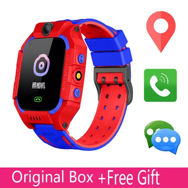 

Kids Waterproof Smart Watch for Children's Wrist Watch Kids Watches SOS Photo Support Card Call Baby Tracker Anti-lost