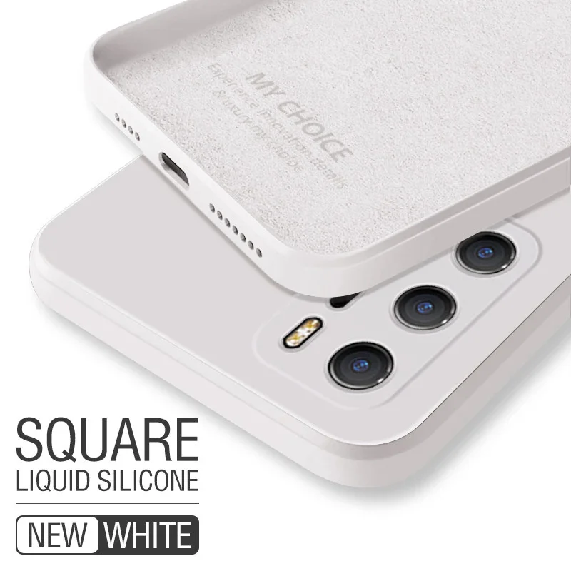 Чехол из жидкого силикона для Huawei P50 Pro P40 Lite 5G P30 Funda Para Celular Honor 30 30s 10 8X 9X V10 V20 V30 V40 X10